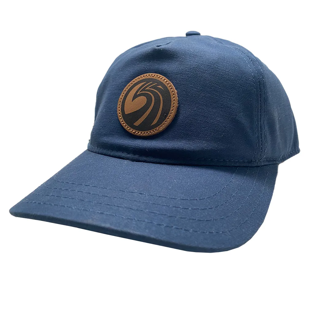 Seaside Surf Shop OG Wave Logo Badge Cap - Waxed Canvas/Insignia Blue