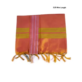 Shawl  - 2 Mtr - VVIP Plain Tissue| Ponnadai Jari Shawls for Men/ Assorted Colour and Design