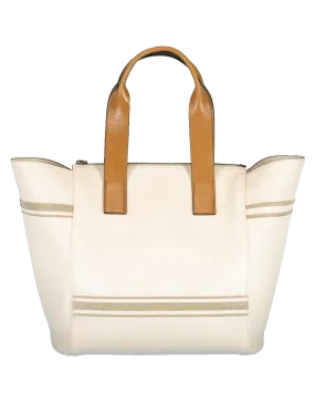 Shiny Leather Monili Zip Tote