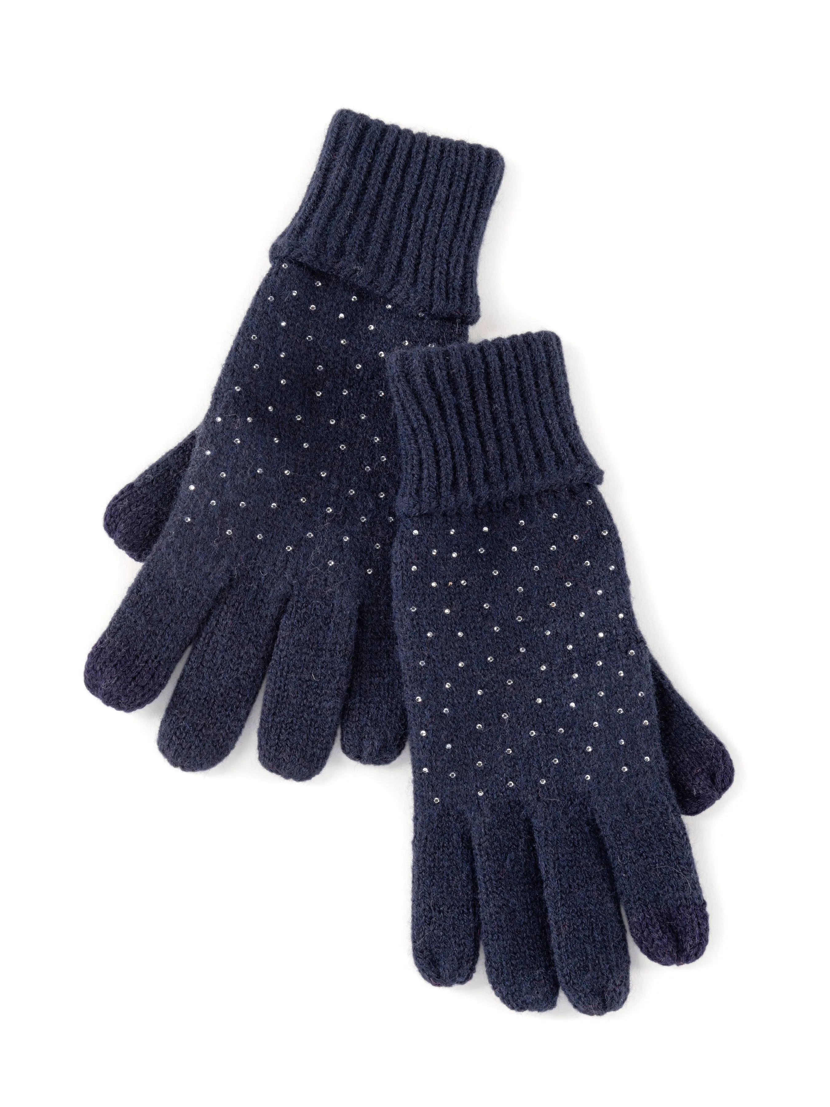 Shiraleah Natalia Touchscreen Gloves, Navy