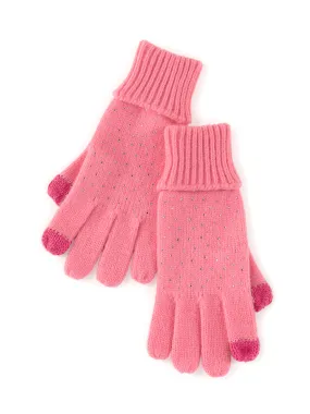 Shiraleah Natalia Touchscreen Gloves, Pink