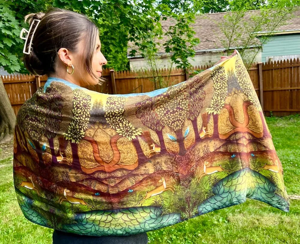 Summer Silk Shawl