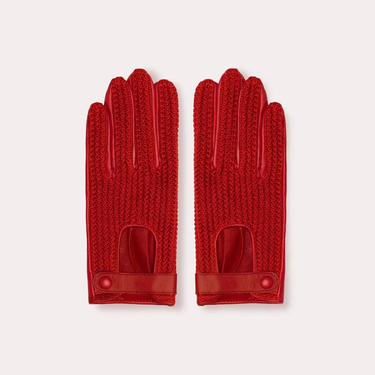 The Isabella Knit and Leather Driving Glove