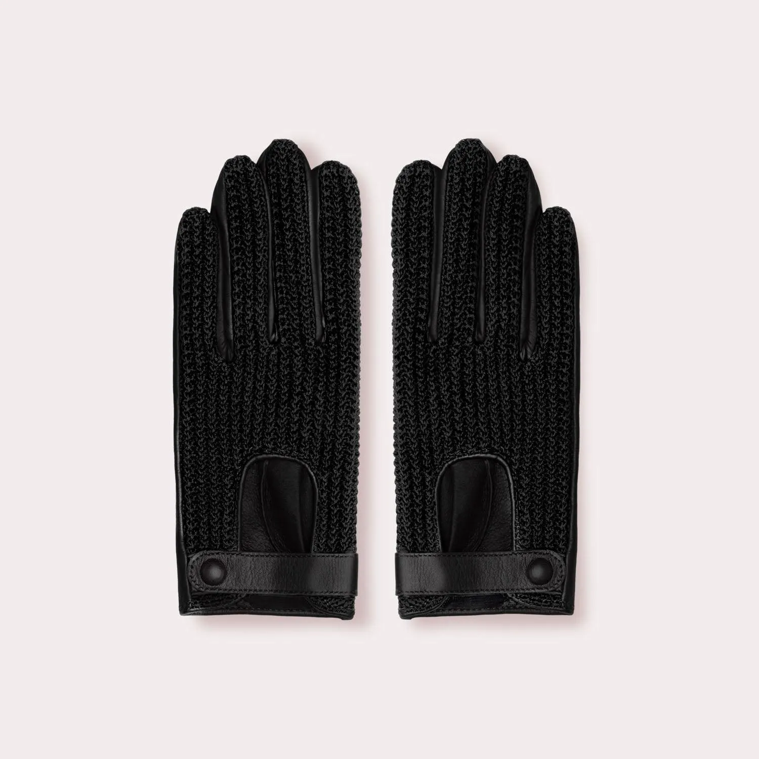 The Isabella Knit and Leather Driving Glove