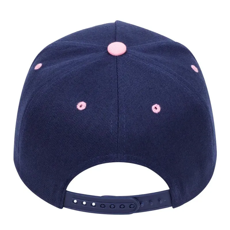 Think Rich Brain Navy Blue Snapback Cap