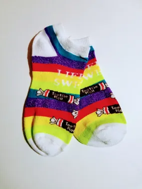 Tootsie Roll Striped Ankle Socks