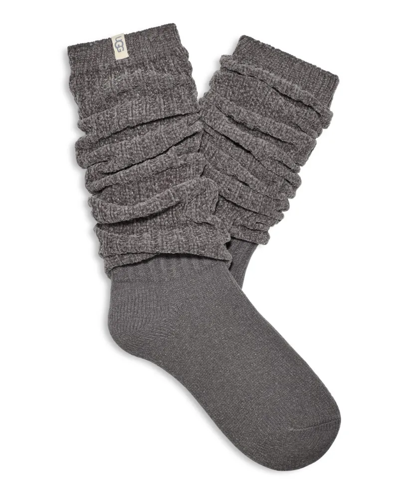 UGG Charcoal Clarice Tall Slouchy Socks