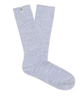 UGG Icelandic Blue Rib Knit Slouchy Crew Socks