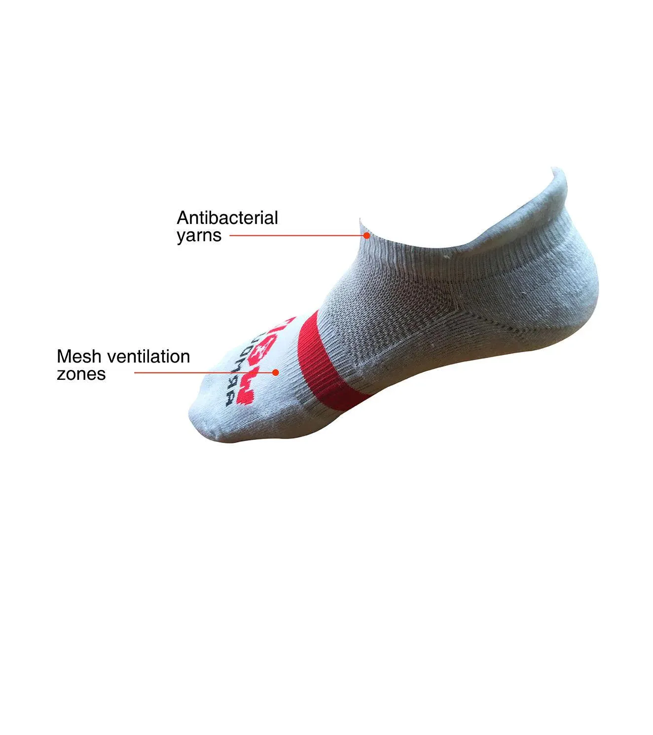 WOD ARMOUR | MENS Ankle Length Breathable Training Socks | KIBI SPORTS