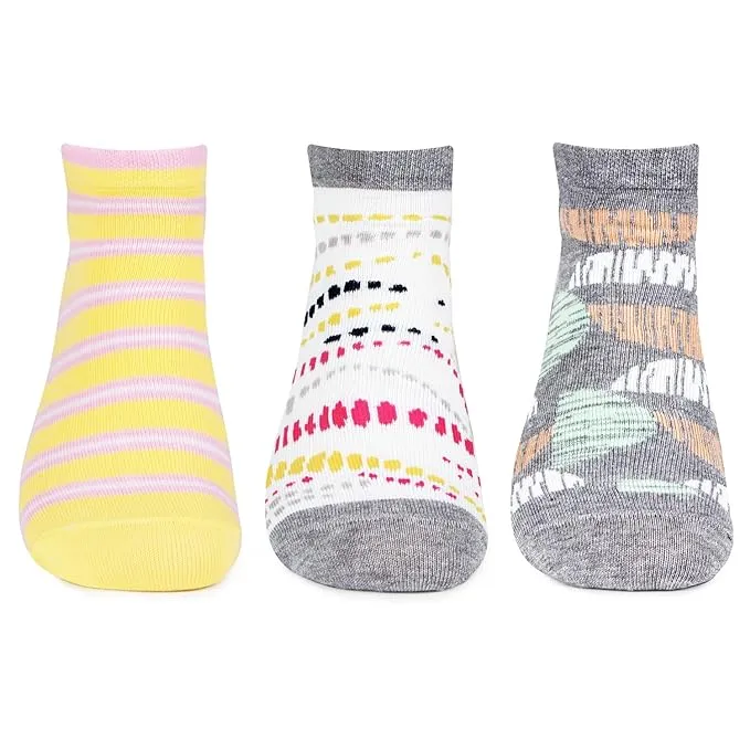 Women's Artisnal Style Secret length Socks - Pack of 3