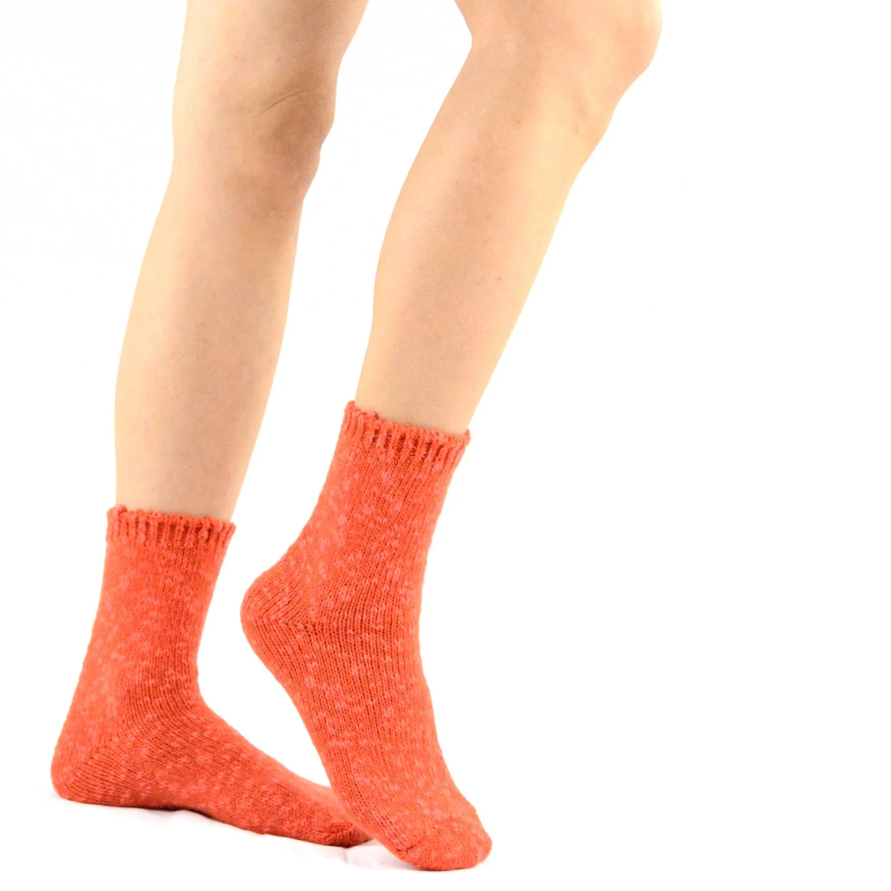 Wool Heathered Crew Socks