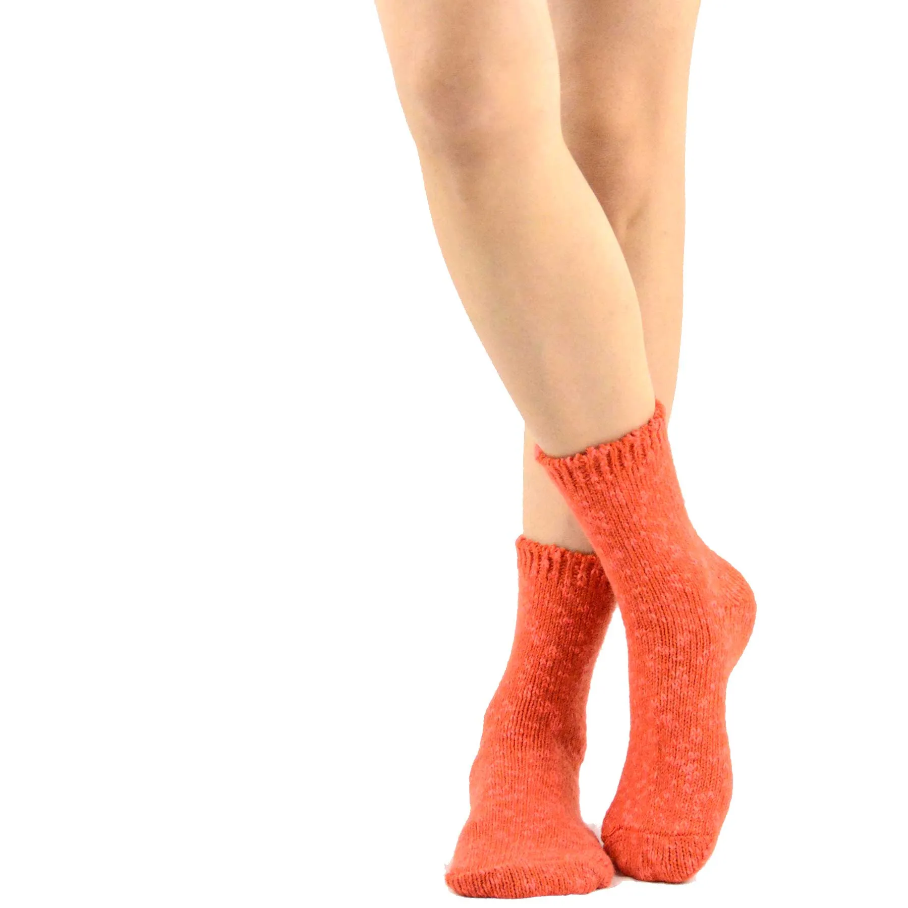 Wool Heathered Crew Socks