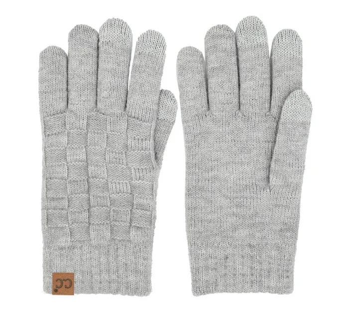 Woven Checked Glove