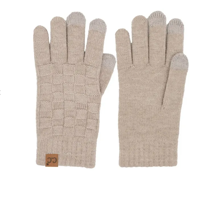 Woven Checked Glove