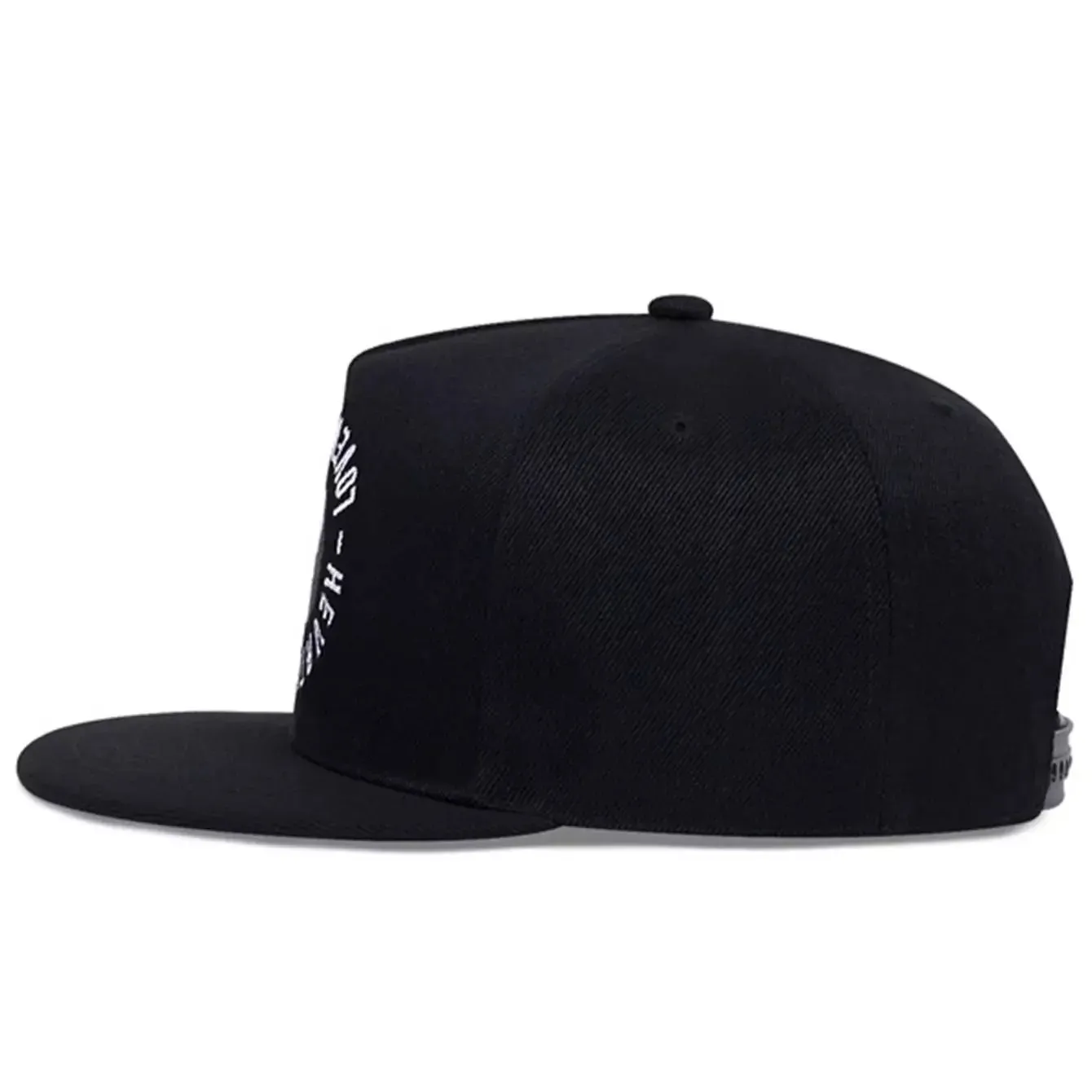 Ying-Yang Black Snapback Cap